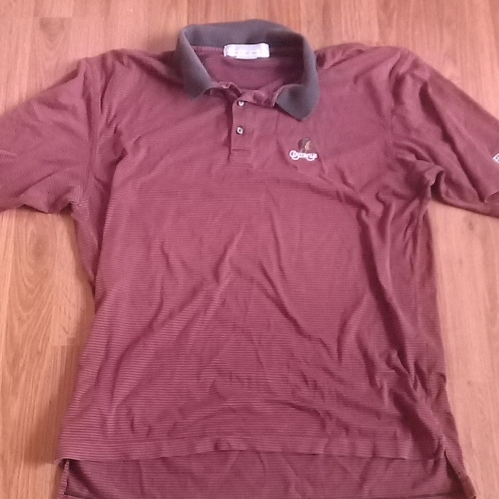 Red Polo Shirt with Classic Collar and Relaxed Fit